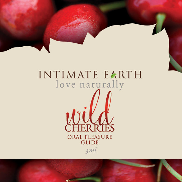 Intimate Earth Oral Pleasure Glide-Wild Cherries Foil 3ml