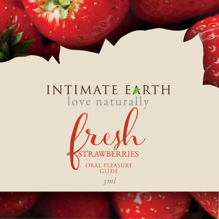 Intimate Earth Oral Pleasure Glide-Fresh Strawberry Foil 3ml