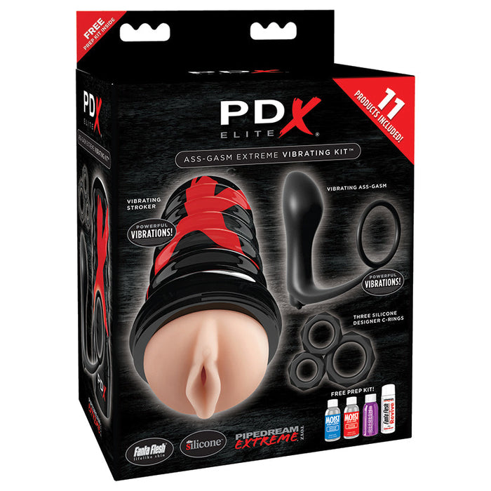 PDX Elite Ass-gasm Vibrating Kit