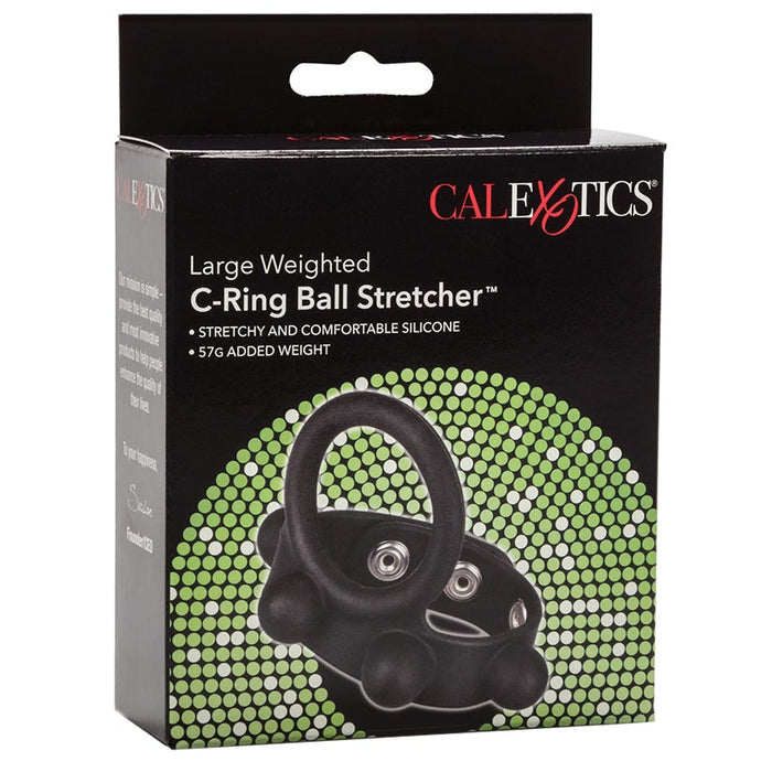 Weighted C-Ring Ball Stretcher Large-Black