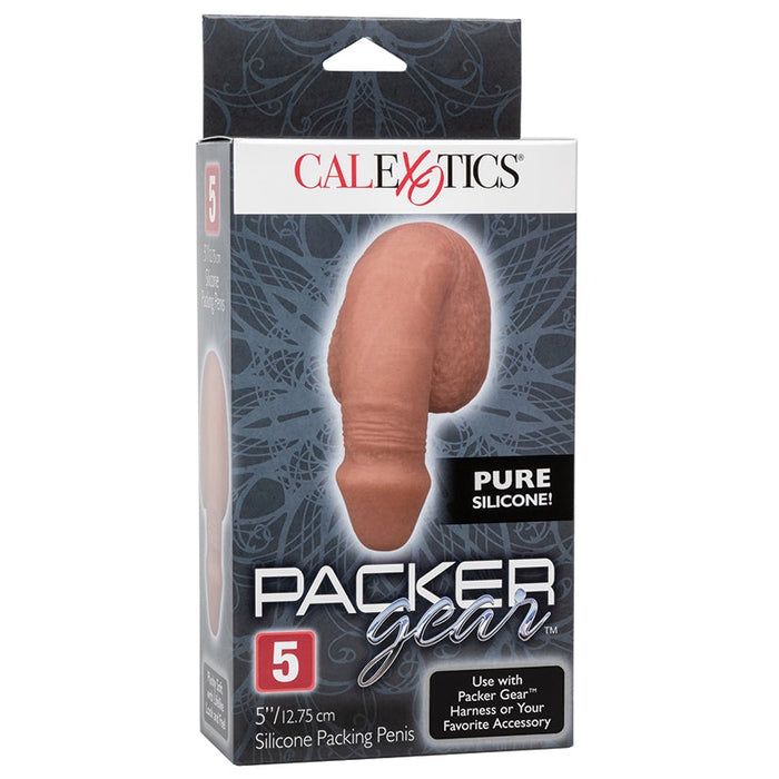 Packer Gear 5" Silicone Packing Penis - Brown