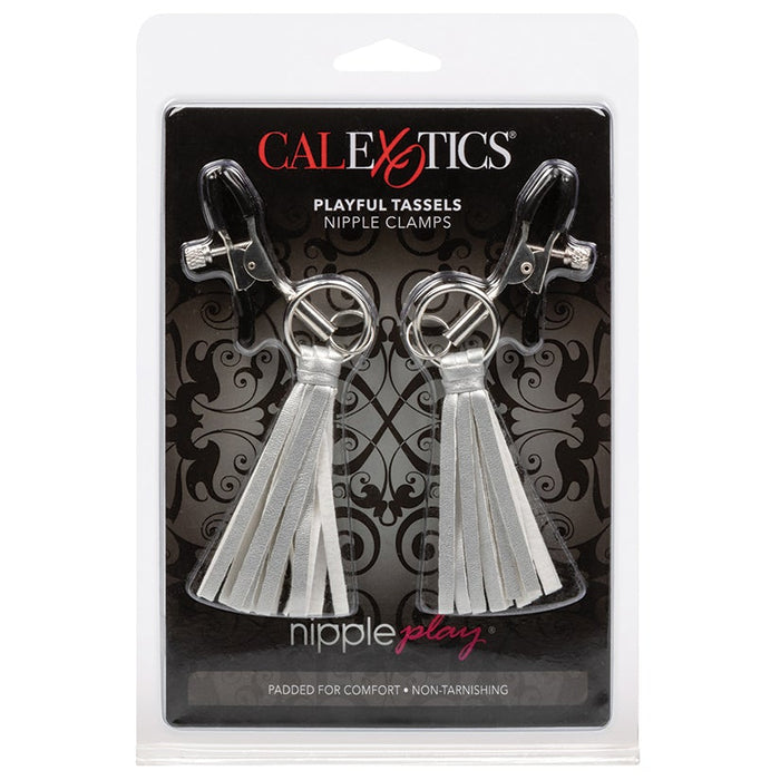 Nipple Play Playful Tassels Nipple Clamps -  Silver