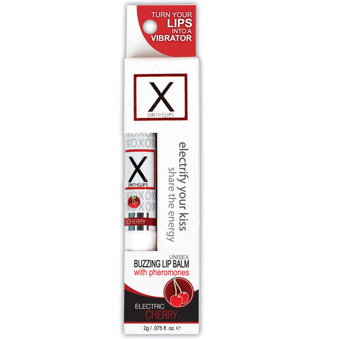 X On The Lips Buzzing Lip Balm-Cherry