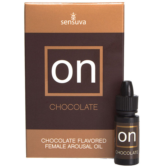 On Chocolate Flavored Female Arousal Oil - .17 Oz. - Large Box