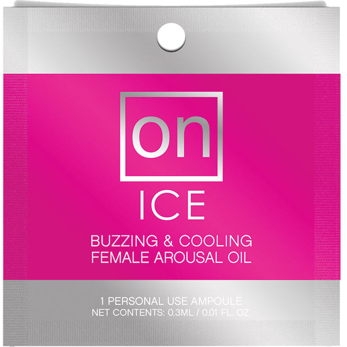 On Ice Buzzing & Cooling Female Arousal Oil - 0.01 Oz. Ampoule