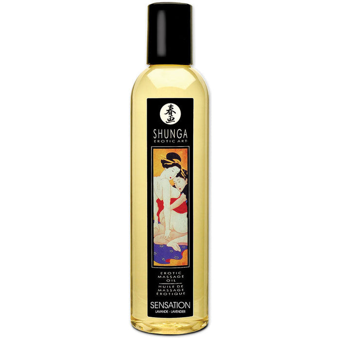 Shunga Erotic Massage Oil-Lavender 8oz