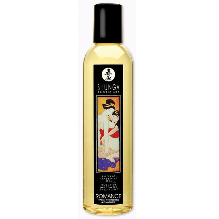 Erotic Massage Oil - Romance - Sparkling  Strawberry Wine - 8.4 Fl. Oz.