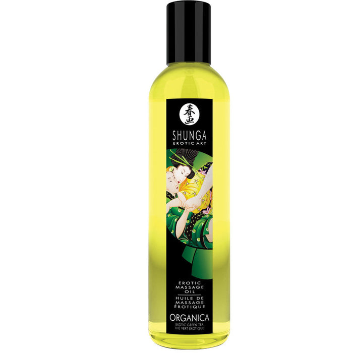 Kissable Massage Oil - Organica - Exotic Green Tea - 8.4 Fl. Oz.