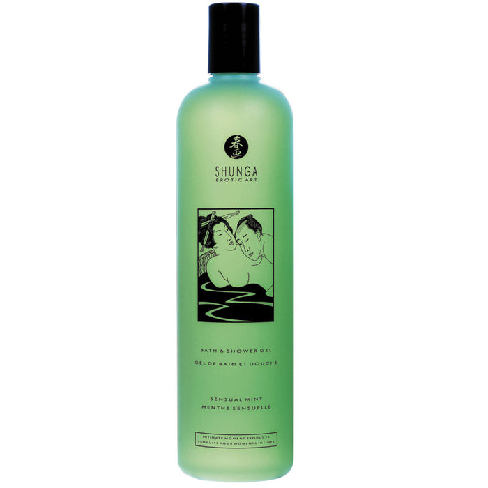 Shunga Bath & Shower Gel-Sensual Mint 16oz