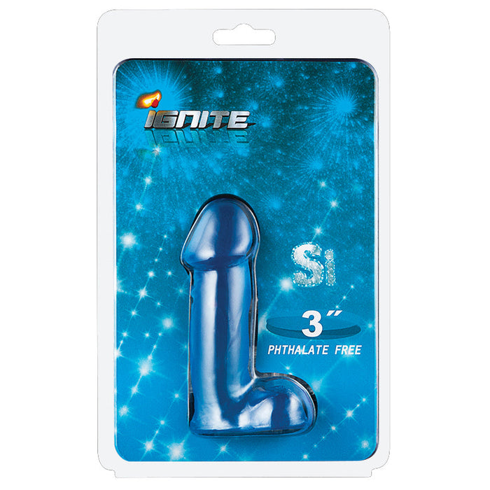 Ignite Pocket Cocks with Balls-Blue 3"