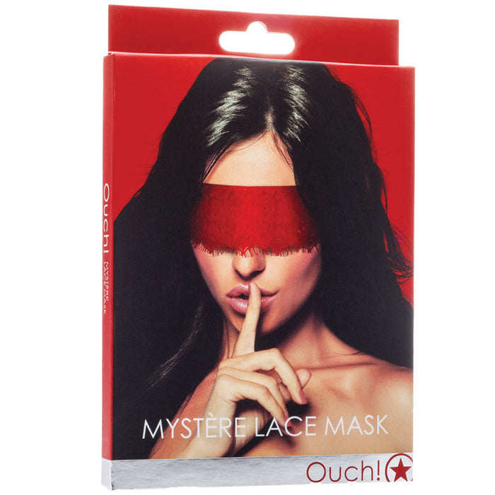 Ouch! Myst√®re Lace Mask-Red