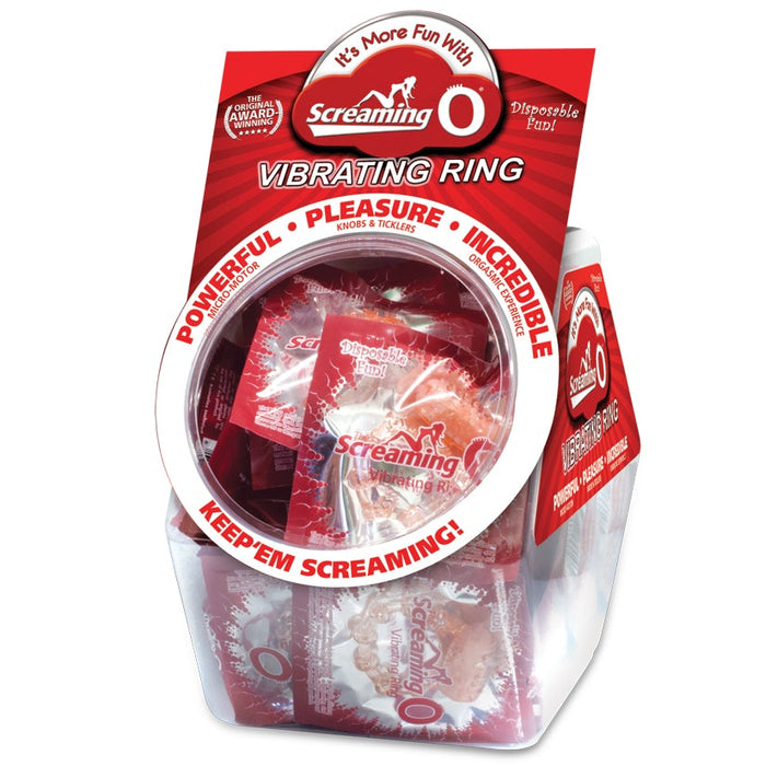 The Screaming O Vibrating Ring - 48 Piece Fishbowl