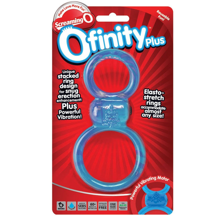 Ofinity Plus - Dual Vibrating Ring - Blue