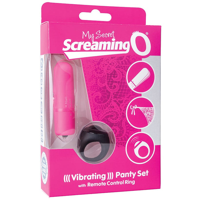 My Secret Screaming O Vibrating Panty Set - Pink - Each