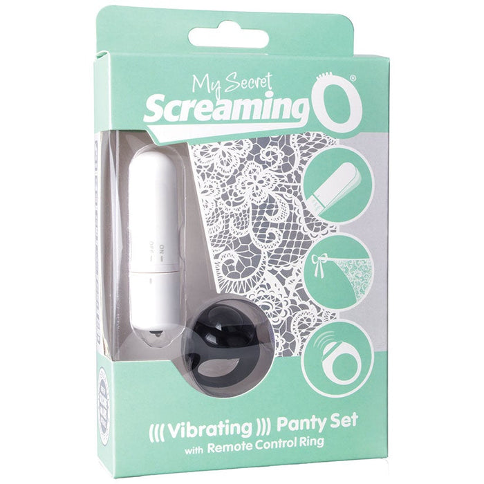 My Secret Screaming O Vibrating Panty Set - White - Each