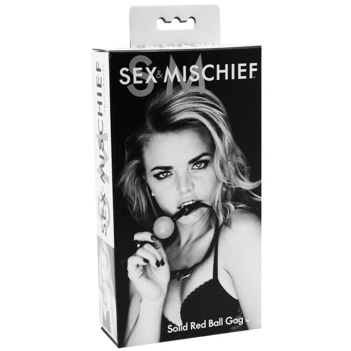 Sex and Mischief Solid Ball Gag - Red