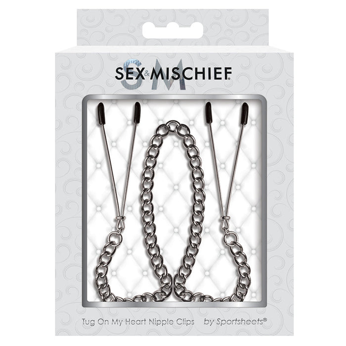 Sex and Mischief Tug on My Heart Nipple Clips