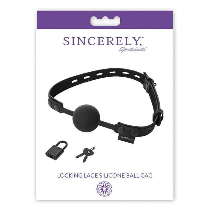 Sincerely Locking Lace Ball Gag