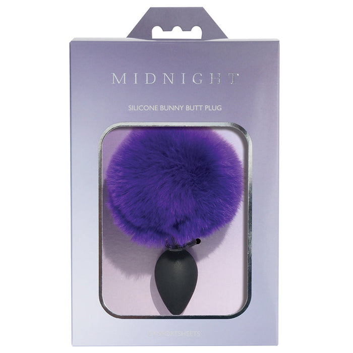 Sincerely Silicone Bunny Butt Plug - Purple