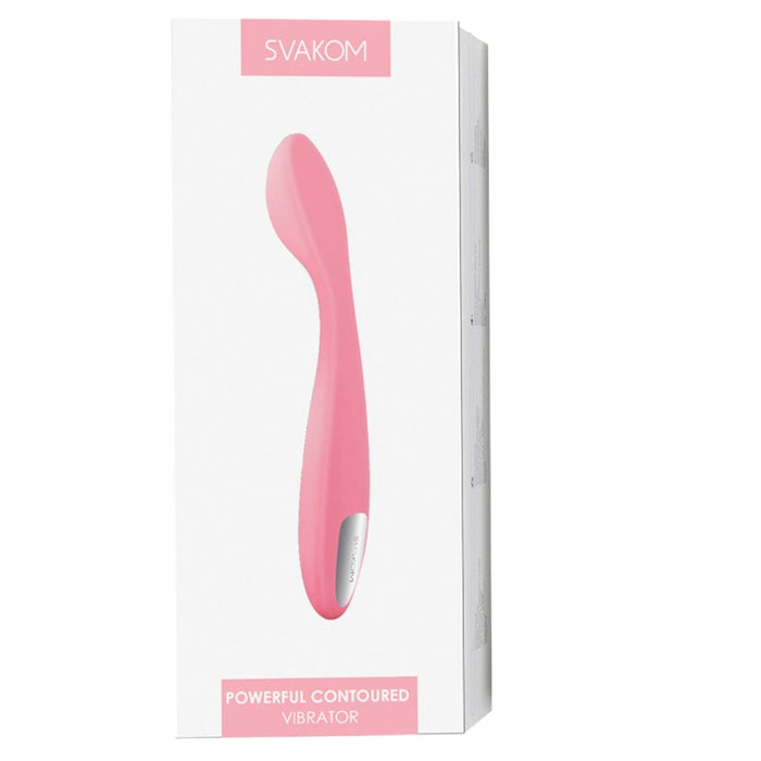 Svakom Keri Contoured Vibrator-Pale Pink