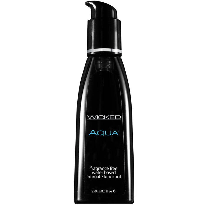 Wicked Aqua Fragrance Free Water-Based Lubricant - 8.5 Fl. Oz. / 250 ml