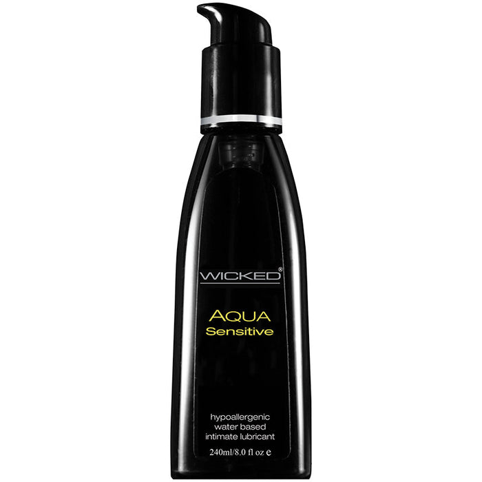 Wicked Aqua Sensitive Hypoallergenic Water Based Lubricant 8.0 Oz