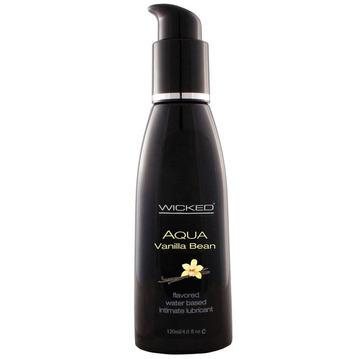 Aqua Vanilla Bean Water-Based Lubricant - 4 Oz.