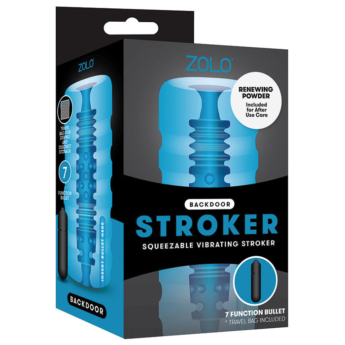 Zolo Backdoor Squeezable Vibrating Stroker