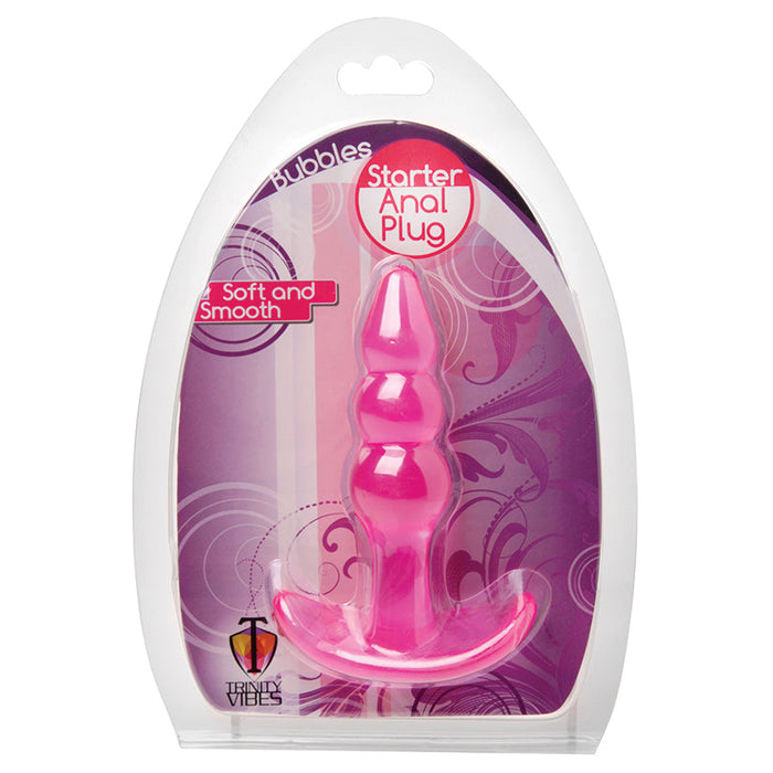 Trinity Vibes Bubbles Bumpy Starter Anal Plug-Pink