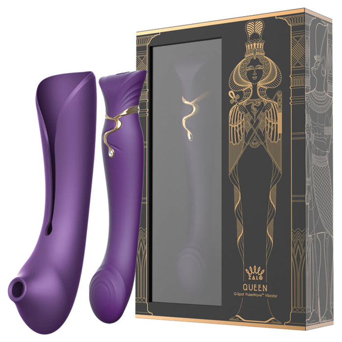 Zalo Queen Set G-spot Pulse Wave-Twilight Purple