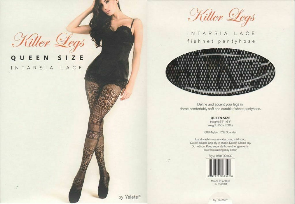 Killer Legs Intarsia Lace Queen Size